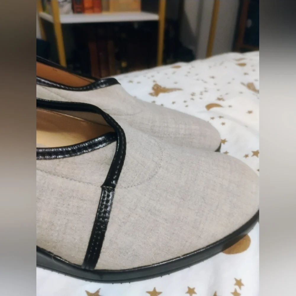 Made In Italy Pin Up Vintage Cloth And Leather Wedge